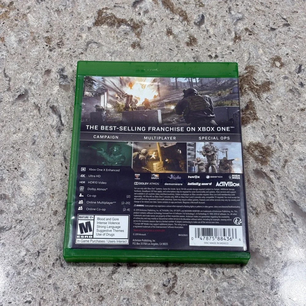Call of Duty Modern‎ Warfare Xbox One Game - Campaign, Multiplayer, Co-op